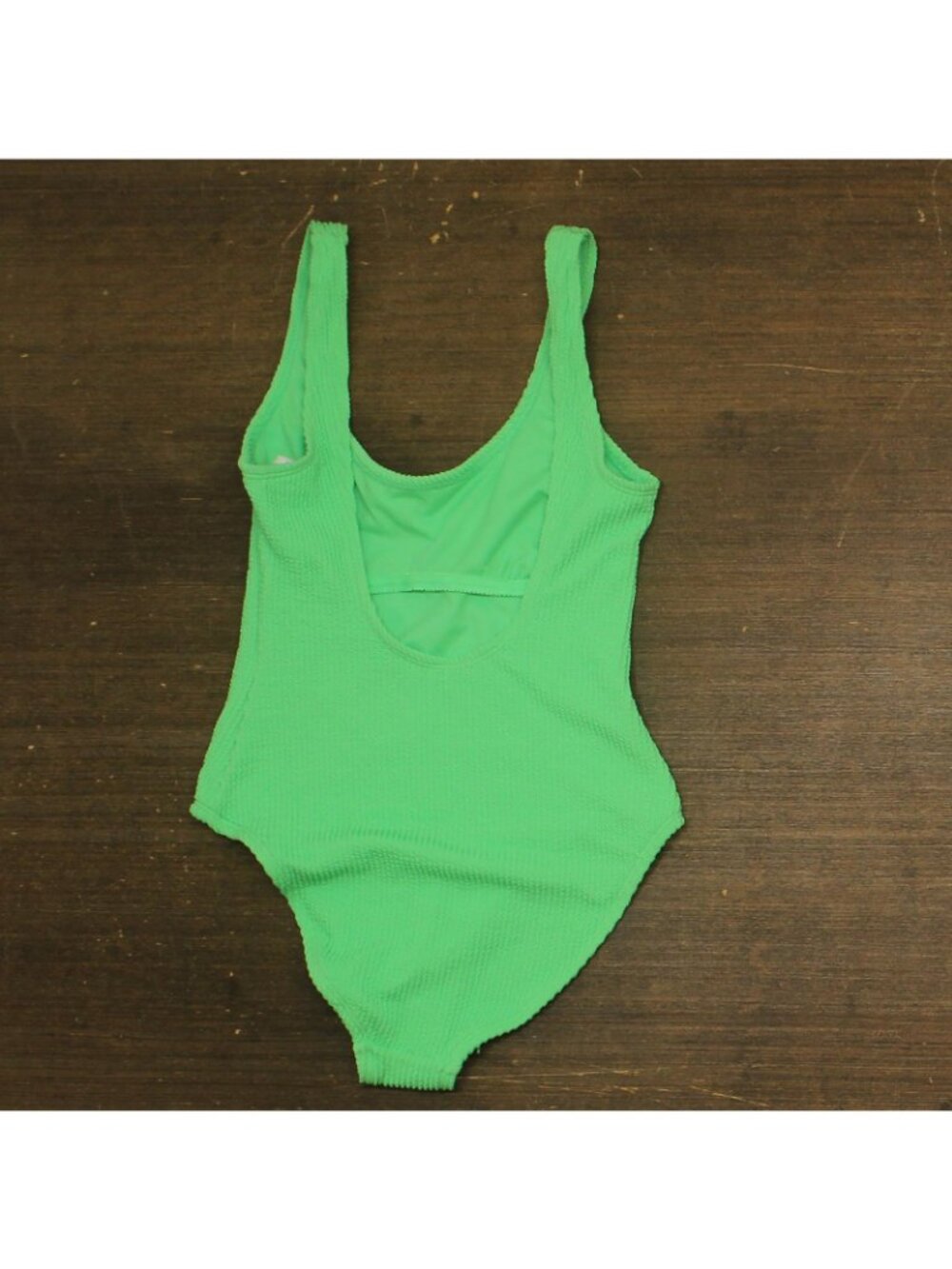 Salt + Cove Scoop Back Juniors Swim One Piece Swimsuit Mint Tea Green S - Picture 2 of 4
